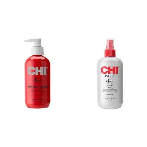 CHI Straight Guard Smoothing Styling Cream, 8.5 FL Oz & Keratin Mist,12 Fl Oz - image 1