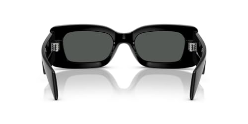 Image of Versace Unisex Sunglasses Black Frame, Dark Grey Lenses, 52MM