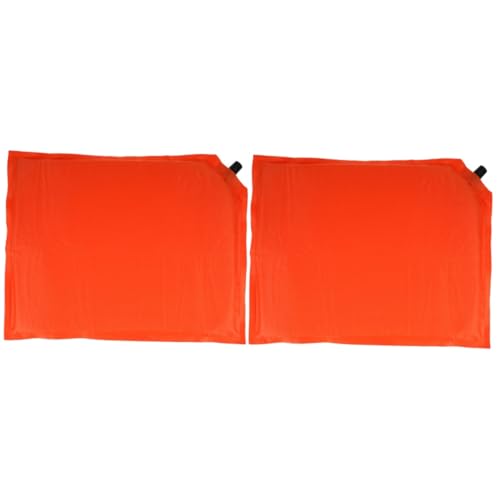 Toddmomy 2pcs Auto Inflatable Picnic Sitting Pad Lightweight Pe Seat Cushion for Camping Outdoor Activities and Beach Use Easy to Carry Stain-Resistant Comfortable Travel Cushion