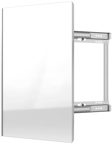 Rev-A-Shelf CMSL-1424-1 Rotate and Slide Mirror for Custom Closet Systems - Silver