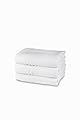 Set Asciugamani Bagno In Spugna 100% Cotone, 3 Asciugamani Viso, Confezione da 3 Pezzi, cm.60x100, 380 gr/mq, Ideali per B&B e Hotel, Resistente ai Lavaggi, Bianco, Linea Essential