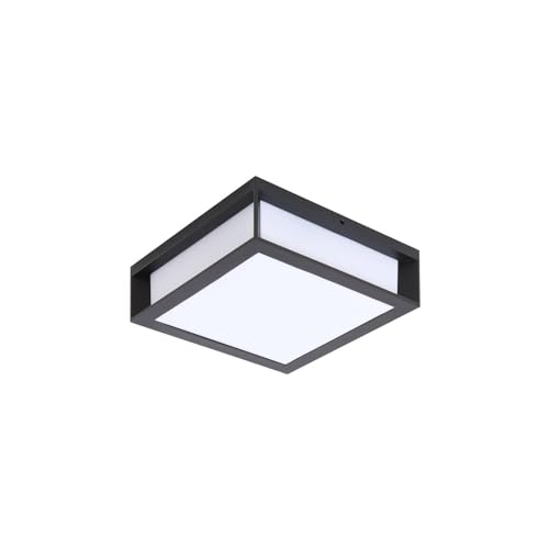 Lindby Lámpara de pared exterior Sivana (Moderno) en Negro hecho Aluminio (2 llamas, E27) lámparas para aplique lámpara LED