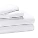 Superior Egyptian Cotton 4 Piece Sheet Set, Luxury 1000 Thread Count, Eco-Friendly, Sustainable Sheets, Ultra-Soft Basics, Solid, Deep Pocket Fitted Sheet, Flat Sheet, Pillowcases, King, White