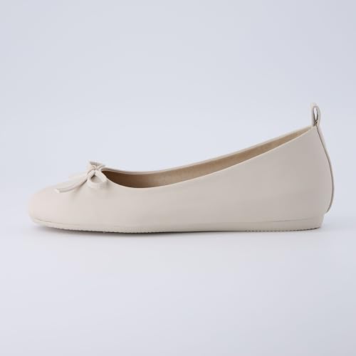 CUSHIONAIRE Women's Windy Hidden Wedge Bow Flat with +Memory Foam and Wide Widths Available2
