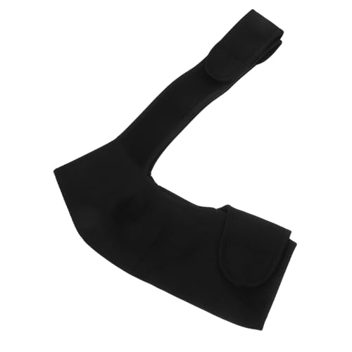ERINGOGO Adjustable Black Shoulder Support Gear Elastic Neoprene Pad for Left Shoulder Relief for Sports Injuries Strains and Rheumatic