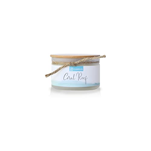 BB Candles Coastal Essentials Natural Soy Hand Poured Candle, Coral Reef, Fragrant Coastal Candle with Strong Scents, Artisan Candle, 4oz, 30+ Hours Burn Time