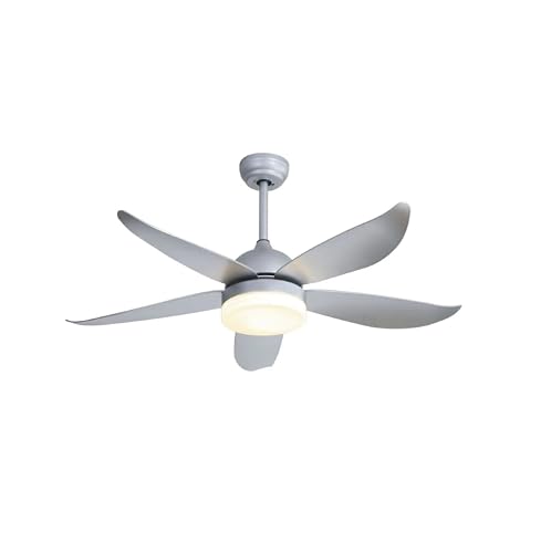 Zephir Ventilatore da Soffitto con Luce LED, Potenza 24W, 5 Pale in ABS, 5 Velocità, Diametro 132 cm, Funzione Reversibilità, 48 Lampade, 3 Livelli di Temperatura, con Telecomando
