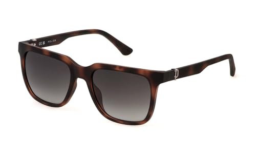 Lunettes POLICE SPLN34 homme Matt Dark Havana taille 54 multicolore