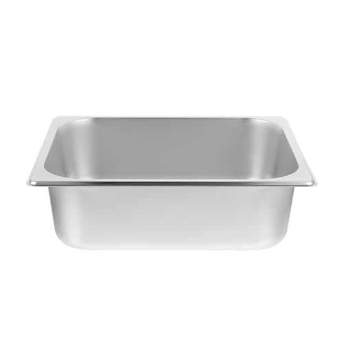 Récipient buffet 1/2 taille en acier inoxydable lisse Ipetboom - 2