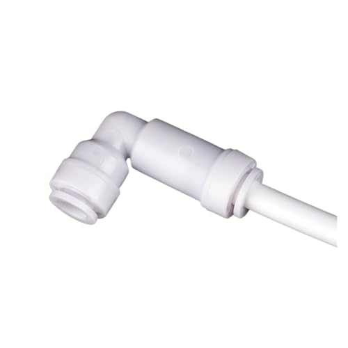 Válvula de retención de 1/4" para sistema de agua RO con codo de 90° 2