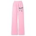 nhApmj Girls Sweatpants Bowknot Baggy High Waisted Straight Leg Workout Sweatpant Fall Fashion Warm Drawstring Jogger Pants