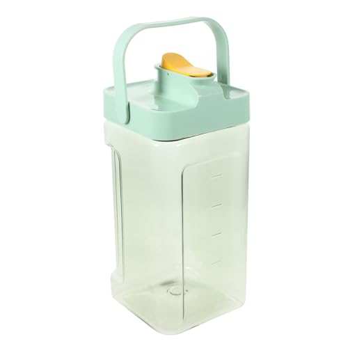 iplusmile Dispensador de Bebidas Reutilizable con Grifo y Tapa Jarra Grande para Refrigerador Contenedor para Jugos y Leche para Fiestas y Uso Doméstico Color Verde
