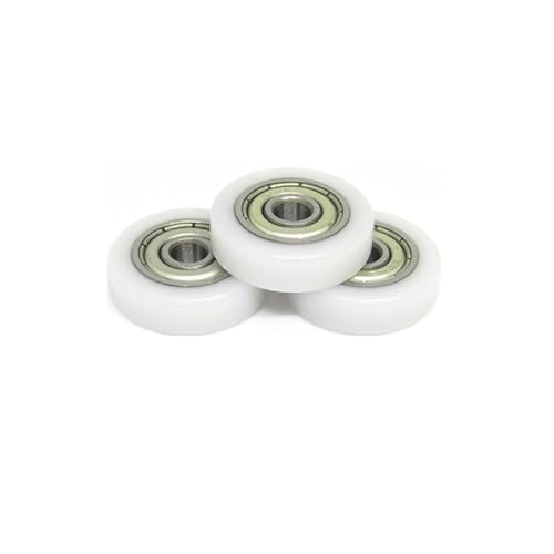 Roulement à billes POM 4x18x5 mm | Lot de 4 poulies de tiroir plates
