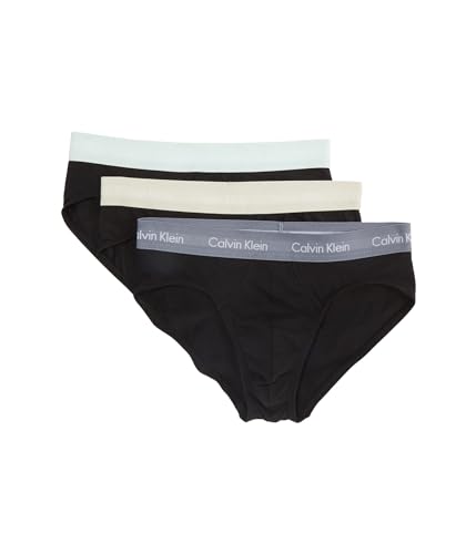 Calvin Klein Cotton Stretch Multipack Hip Brief Black/Dragon Fly/Mudstone/Asphalt Grey 2XL (44