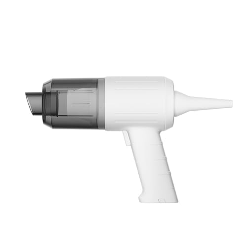 VNVFJKLO Aspiradora portátil, con 20 Minutos de autonomía, Recargable por USB, Filtro Lavable, for Limpieza Coche, casa y Pelo Mascotas(White)