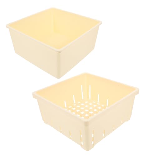 Healifty Stampo per Tofu da Te in Plastica Riutilizzabile Pressa per Formaggio Casalingo Strumento e Facile da Usare per Preparazione Tofu e Cagliata