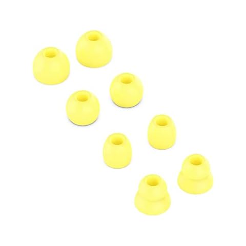 LALASTYLE Ear Tips Replacement for Beats Flex Wireless Earphones, S/M/L/D 4 Sizes 4 Pairs Soft Silicone Eargel Earbuds Tips, Fit for Beats Flex, 4 Pairs (Yuzu Yellow) Cover