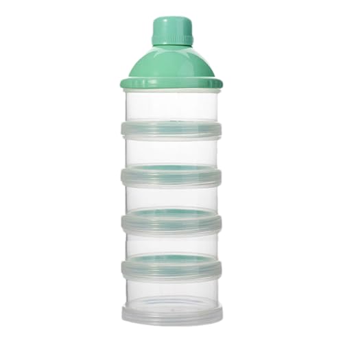 Dispensador De Leche En Polvo - Dispensador De Fórmula De 5 Capas Para Bebés Y Niños Pequeños, Contenedor Portátil Apilable Para Fórmula Infantil En Polvo, Para Viajes Al Aire Libre