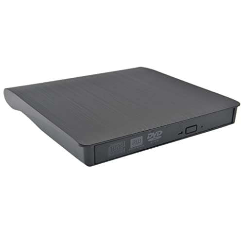 MythGeek External CD Drive USB 3.0 Portable Slim External DVD Drive, External DVD CD Drive & CD DVD +/-RW Writer/Rewriter/Player High Speed Data Transfer (Black)