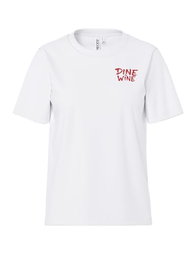 T-shirt imprimé Pieces Pcgigi SS pour femme en coton