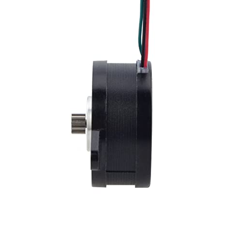 STEPPERONLINE Runde Nema 14 Pancake-Schrittmotor Bipolar 0.9deg 9 Ncm 1.0A 36.5x17.5mm 4 Drähte mit 10-Zahn-Stirnradgetriebe für VORON V0.1