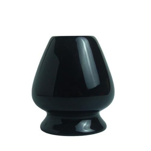 1Pc Porcelain Matcha Whisk Holder Tea Whisk Rest Stand Holder Tea Ceremony Accessories, Black