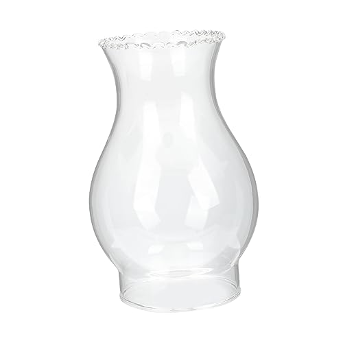 HIAKDOFT Coprilampada in Vetro Artigianale Per Lampada a Olio, Paralume Retrò Per Lanterna a Cherosene Da Campeggio, Accessorio Decorativo Sicuro e Facile Da Installare, Diametro 9.5 Cm
