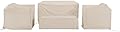 Crosley Furniture Patio Furniture Covers, Waterproof 4-Piece Cover Set for Outdoor Chairs, Loveseat, Table, Tan