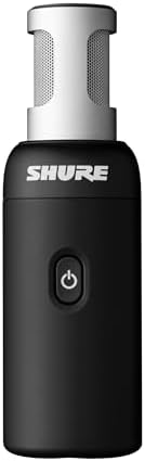 Shure MoveMic 88+ Wireless Microphone – Professional Stereo Mic with 4 Polar Patterns for Film, Field Recording & Interviews, Works with iOS & Android via Motiv App, Black