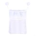 Mesh Bathroom Toy Storage Bag with 3 Pockets & Hanging Hooks – Spacious 52x45 cm Polyester Net Organizer for Baby Bath Toys, Towel Rack or Wall Mount, White