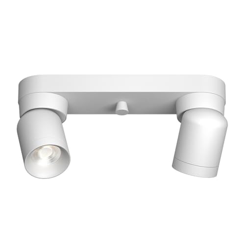 AWEITG Foco ajustable : moderna lámpara de techo con rotación de 360° for cocina, oficina y bar(White light,2-light)