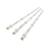 Tamaño (longitud): 630mm XIUXIU RainYun 630mm A1 A2 LED Las Tiras de la luz de Fondo se Ajustan a LG 32\"TV 6916L-1440A 6916L-1439A 32LN540U-ZA 32LA621V LC320DUE-SFR1 LC320DXE-SFR1 32LN5400 Fácil de Instalar