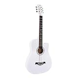 Yuidaaavzz 38-inch Single-Board Folk Guitar Beginners Boys and Girls Special Practice Entry-Level Acoustic Guitar Instrument B (F)