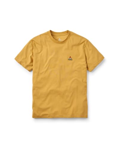 Passenger Men's Vita Organic Relaxed Fit T-Shirt (UK, Alpha, S, Regular, Regular, Mustard Gold)