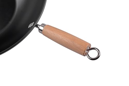 Wok de acero al carbono antiadherente 13.75 pulgadas miniatura 3