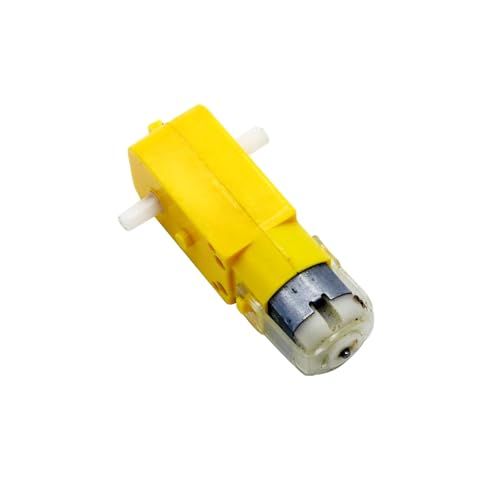 Image of ROBOWAY Dual Shaft DC BO Motor 100RPM Plastic Gear Motor for Smart Robot Car, Arduino & DIY Projects 12V Compatible (Pack of 4)