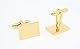 Jonwo Rechteck Glänzend Manschettenknöpfe Herren In Geschenkbox Klassisch Hochzeit Cufflinks Manschettenknöpfe Hemd Tanzparty Ferien Jubiläum Kleid (Golden)