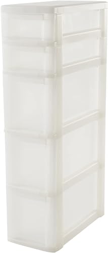 Iris Ohyama, Tour, Commode, Organisateur de rangement plastique avec Poignées ergonomiques, 4+10L,...