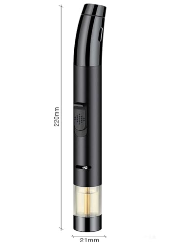 Encendedor de antorcha a gas windproof, plateado miniatura 6
