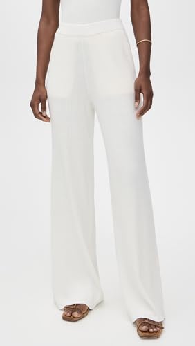 ATM Women's Cotton Cashmere Ribbed Wide Leg Pants2