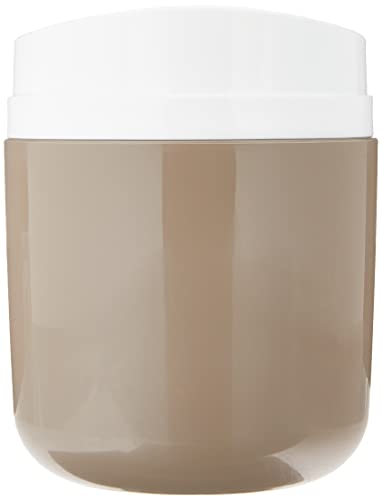 Porta Escova Full, 10,6 x 7,7 x 15,4 cm, Warm Gray, Coza