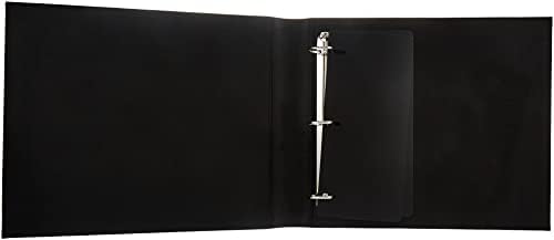 Pioneer 12 Inch by 12 Inch 3-Ring Sewn Italian Cover Scrapbook Binder, Burgundy image 4