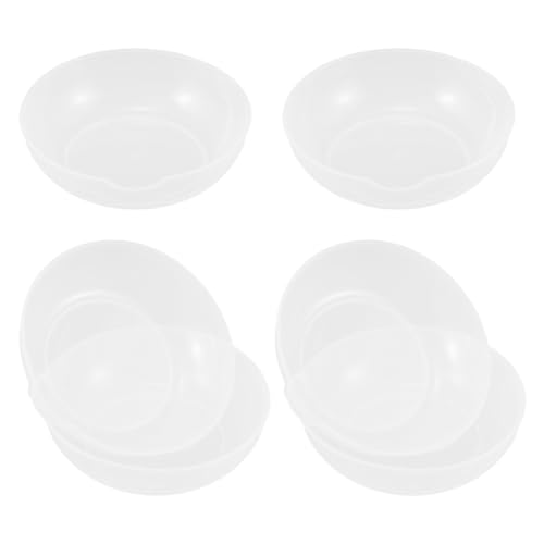PERSELOSO Bandejas Redondas de Plástico para Balanza de Cocina Electrónica, Paquete de 6 Piezas, Compatibles y Convenientes para Uso Diario y Repostería