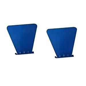 Doble Cremallera Caso lápiz lápiz Caso Escuela Linda 2 PCS Inoxidable Pared del Metal Invisible Librero de la decoración del hogar Flotante Estante (Blanco) (Color : Azul)