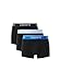 Produktbild Lacoste Herren Cotton Stretch Logo Trunk 3er Pack Black/Light Blue/Blue, Schwarz/Hellblau/Blau, XXL