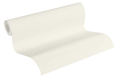Papier peint intissé blanc Blooming pour masquer les imperfections des murs facilement