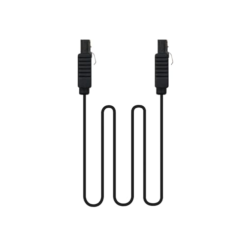 Brightium Cable SATA III para transmisión de datos a 6 Gbps, incluye anclajes para una conexión segura y estable. Color negro, longitud de 0.5 metros, ideal para sistemas informáticos y servidores.