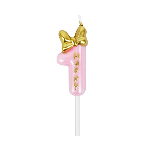 Candele Compleanno Rosa Bambina Carino Candeline Compleanno...