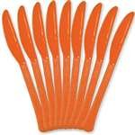 Plastic Knives Heavy Weight Orange 48 Count