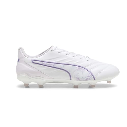 PUMA Womens King Pro Brilliance Firm Ground Soccer Cleats - White - Size 7.5 M
